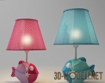 3d-модель Лампа для детской «Рыбка»