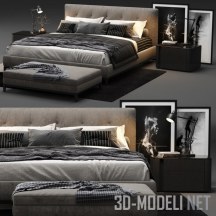 3d-модель Кровать Andersen Quilt от Minotti
