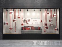 3d-модель Витрина со скидками для мебельного магазина
