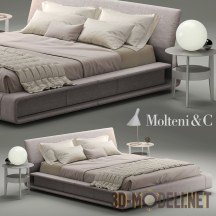 3d-модель Итальянская кровать «Clip» от Molteni
