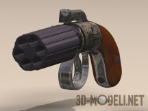 3d-модель Пистолет «Пепербокс Тэрнера»