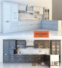 3d-модель Современный кухонный гарнитур Naomi от Verona mobili