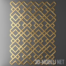 3d-модель Геометричная панель для декора