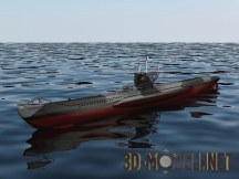 3d-модель Подводная лодка TYPE VII B