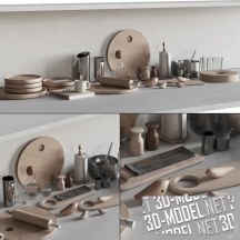 3d-модель Посуда и аксессуары для кухни
