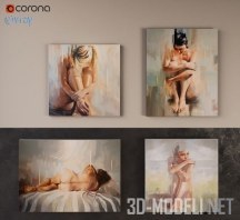 3d-модель Картины серии Nude от Johnny Morant