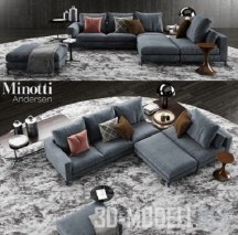 3d-модель Мягкая мебель Minotti Andersen