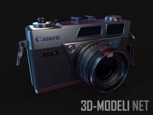3d-модель Фотоаппарат Canon, винтаж