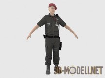 3d-модель Персонаж охранник из «Takedown Red Sabre»