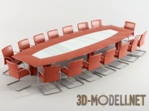 3d-модель Овальный стол для заседаний