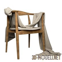 3d-модель Ретро–стул с полотном