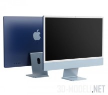 3d-модель Моноблок Apple iMac 24 inch 2021