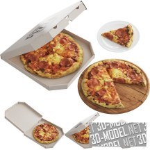 3d-модель Пицца в различных вариантах