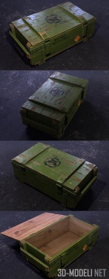 3d-модель Армейский ящик