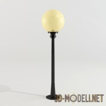 3d-модель Фонарь с желтым плафоном