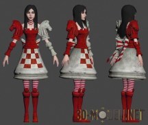 3d-модель Персонаж Alice из игры «Alice: Madness Returns»