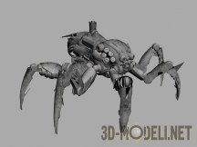 3d-модель Биомеханический паук из игры Alien Rage