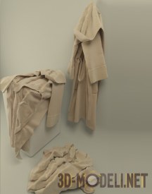 3d-модель Набор махровых халатов