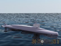3d-модель Подводная лодка «Редутабль» S 611