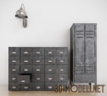3d-модель Комплект мебели для архива