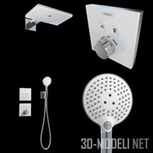 3d-модель Набор для душа Hansgrohe Shower Rainmaker Select 460 3jet