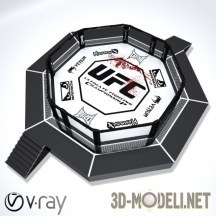 3d-модель Официальный ринг UFC Octagon