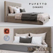 3d-модель Двуспальная кровать «Dimarо» от Pufetto