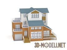 3d-модель Французский загородный дом