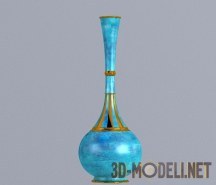 3d-модель Бирюзовая ваза в этническом стиле