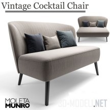 3d-модель Винтажный диван Moleta Munro
