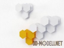 3d-модель Настенная вешалка «Leaf» от Miniforms
