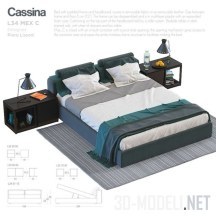 3d-модель Кровать Cassina L34 Mex C