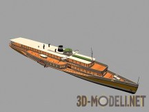 3d-модель Паровой корабль Rheindampfer Goethe