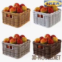 Яблоки в корзине IKEA Byholma