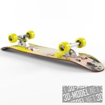 3d-модель Скейтборды от Girl Skateboards и Ed Banser Records