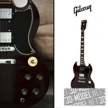 3d-модель Электрогитара Gibson SG