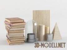 3d-модель Книги и аксессуары из дерева