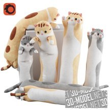 3d-модель Коты-игрушки