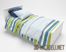 3d-модель Одноместная кровать John Lewis Ashton
