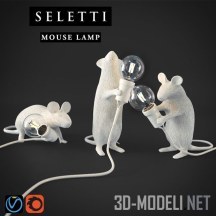 3d-модель 3 светильника Mouse от SELETTI