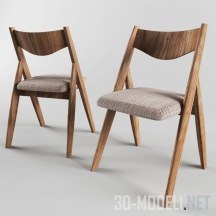 3d-модель Складной деревянный стул