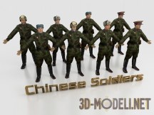 3d-модель Китайские солдаты