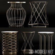 3d-модель Набор роскошных столиков