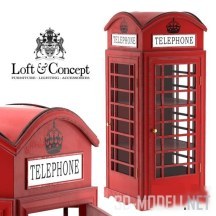 Витрина Loft Concept «Tелефонная будка»