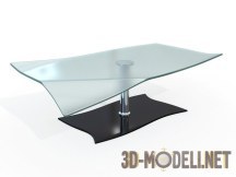 3d-модель Журнальный стол с согнутой столешницей