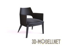 3d-модель Кресло с вырезанной спинкой Cabas Jules