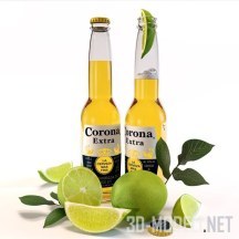 Пиво Corona Extra и лайм