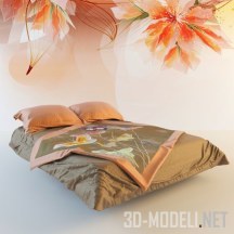 3d-модель Покрывало с бабочками