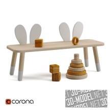 3d-модель Детская скамья от Zara Home