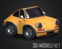 3d-модель Стилизованый игрушечный Porsche
